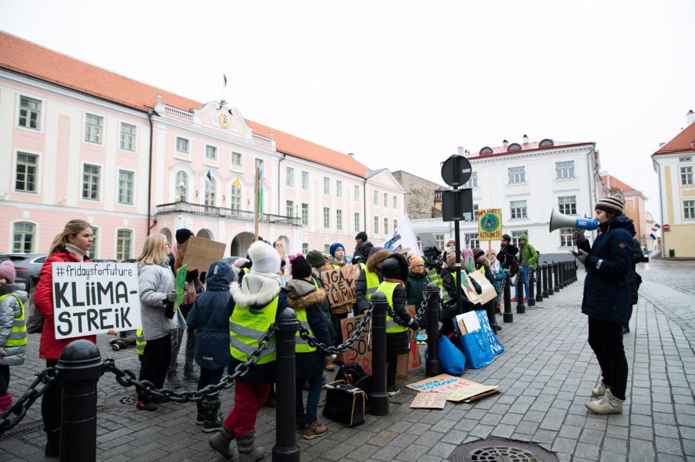 Üks noorte viis kliimaküsimusele tähelepanu juhtimiseks on olnud just nimelt koolistreik. FOTO: Tairo Lutter