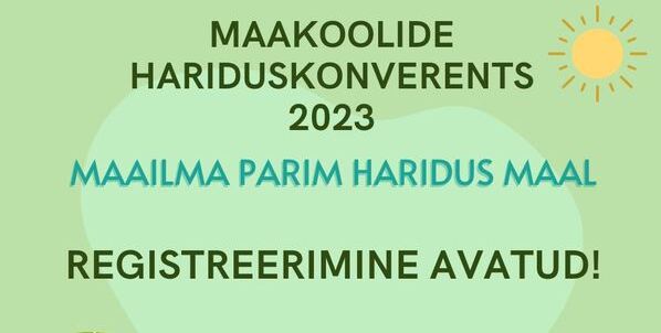 10. juunil 2023 toimub järjekordselt Avinurme Kultuurikeskuses maakoolide hariduskonverents, et uurida, milline on maailma parim haridus maal, õppida üksteise p